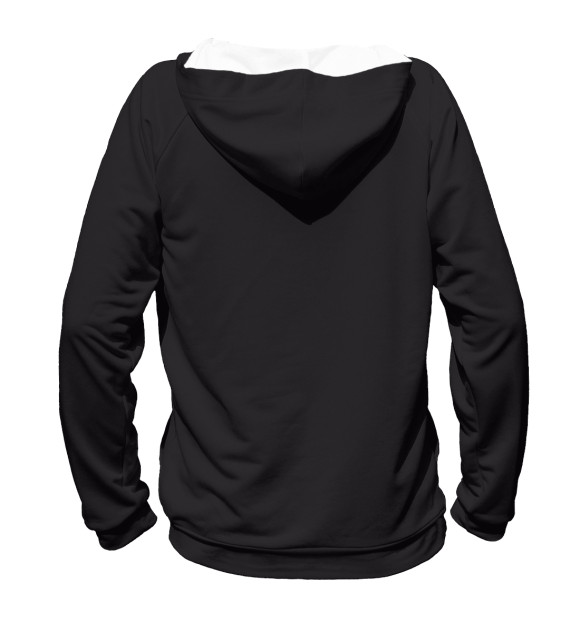 Мужское худи с изображением Лебедь цвета Белый