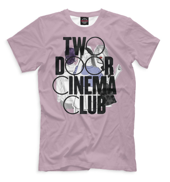 Мужская футболка с изображением Two Door Cinema Club цвета Бежевый