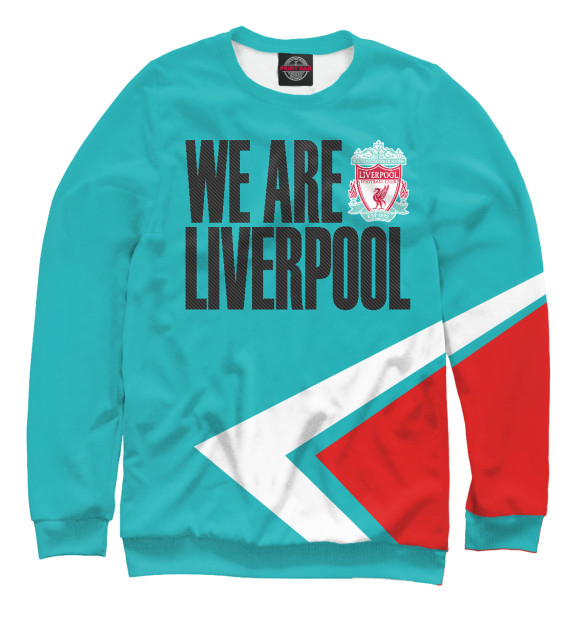 Свитшот для мальчиков с изображением We Are Liverpool цвета Белый
