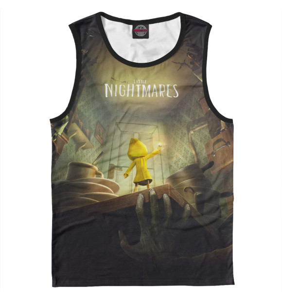 Мужская майка с притом Little Nightmares цвета Белый Мужская майка с изображением Little Nightmares цвета Белый