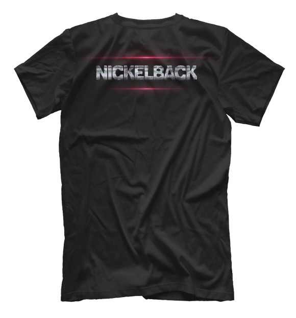 Мужская футболка с изображением Nickelback цвета Белый