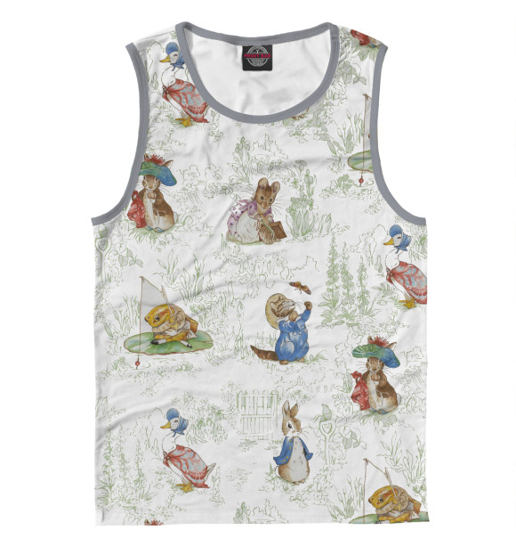 Мужская майка с изображением Сказки цвета Белый