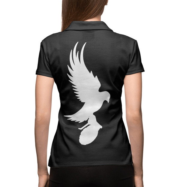 Женское поло с изображением Hollywood Undead 4L цвета Белый