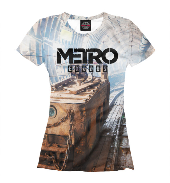 Женская футболка с изображением METRO EXODUS цвета Белый