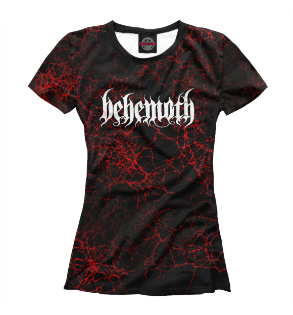 Женская футболка с изображением Behemoth цвета Белый