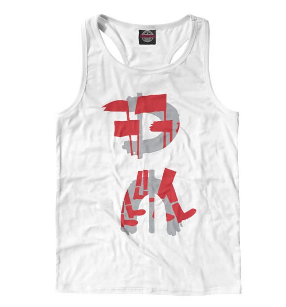 Мужская майка-борцовка с изображением Global Spirit Tour 2017 цвета Белый