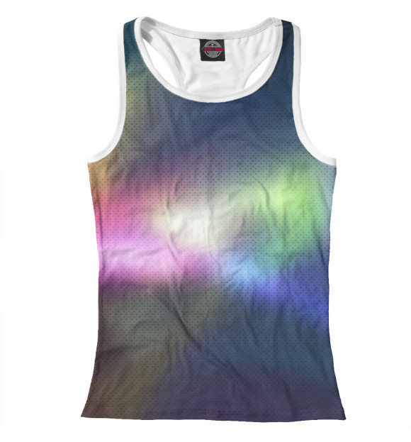 Женская майка-борцовка с изображением Сияние цвета Белый