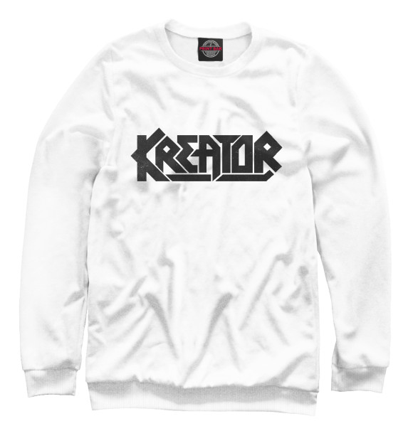 Свитшот для мальчиков с изображением Kreator цвета Белый