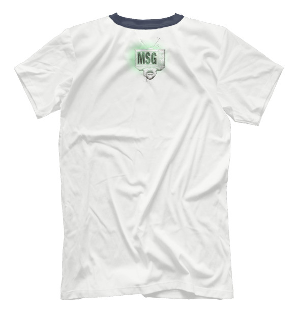 Мужская футболка с изображением Msg цвета Белый