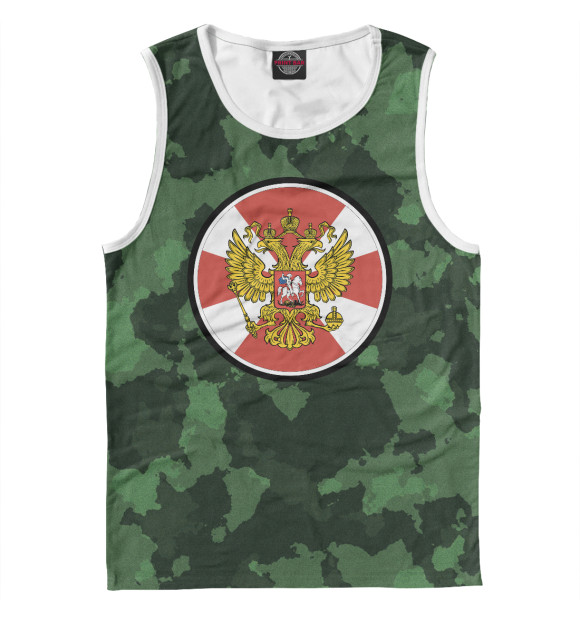 Майка для мальчика с притом Внутренние войска цвета Белый Майка для мальчика с изображением Внутренние войска цвета Белый