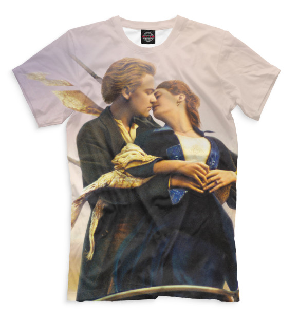 Футболка для мальчиков с изображением Титаник цвета Бежевый