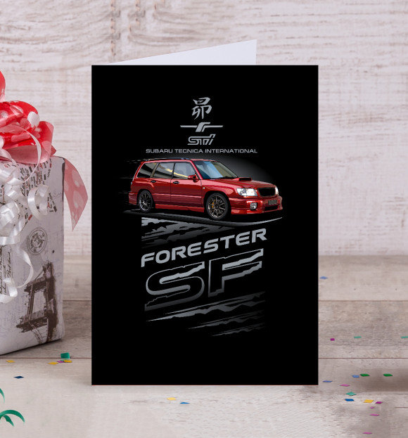 Открытка с изображением Forester sf3 цвета Белый