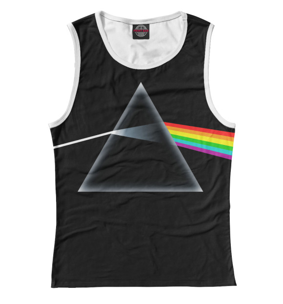 Майка для девочки с изображением Pink Floyd цвета Белый