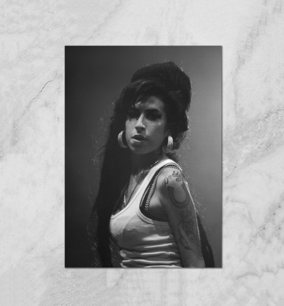 Плакат с изображением Amy Winehouse цвета Белый