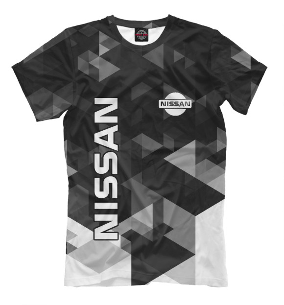 Мужская футболка с изображением NISSAN цвета Черный