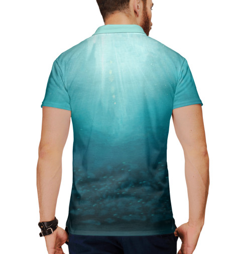 

Поло Print Bar, Белый, Акула молот