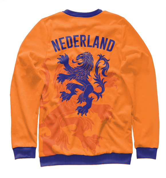 Мужской свитшот с изображением Голландия цвета Белый
