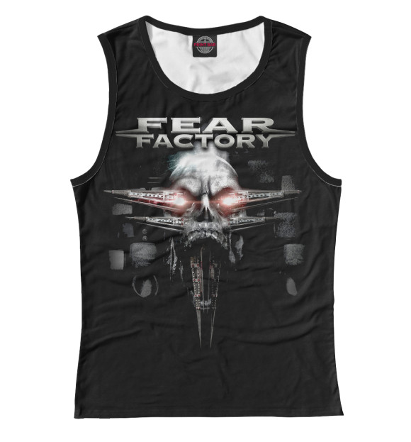 Майка для девочки с изображением Fear Factory цвета Белый