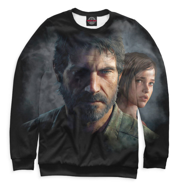 Мужской свитшот с изображением Джоэл цвета Белый