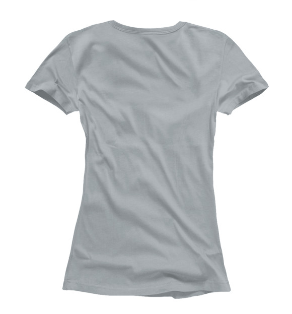 Женская футболка с изображением Time is a flat circle цвета Белый