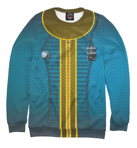 Свитшот для мальчиков с изображением Комбинезон Убежища цвета Белый