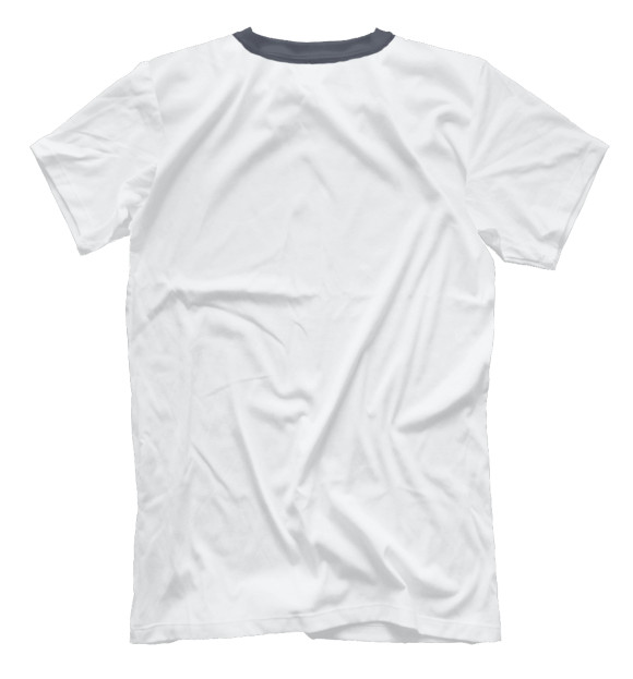 Мужская футболка с изображением Rock цвета Белый