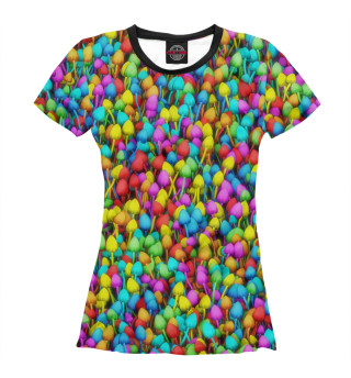 Женская футболка Разноцветные поганки