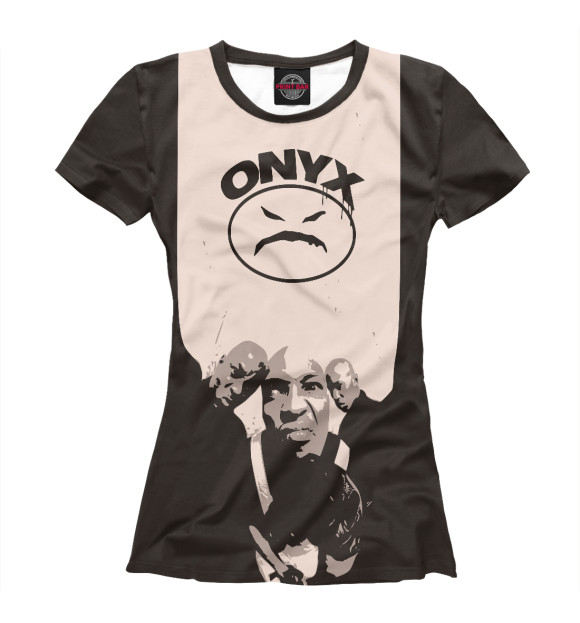Женская футболка с изображением Onyx цвета Белый