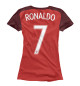 Женская футболка Криштиану Роналду Форма Сборной Португалии