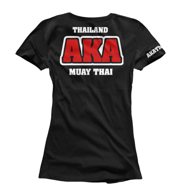 Женская футболка с изображением AKA Тайланд цвета Белый