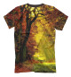 Мужская футболка Осенний лес