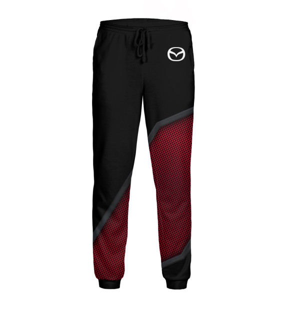 Мужские спортивные штаны с изображением Mazda цвета Белый