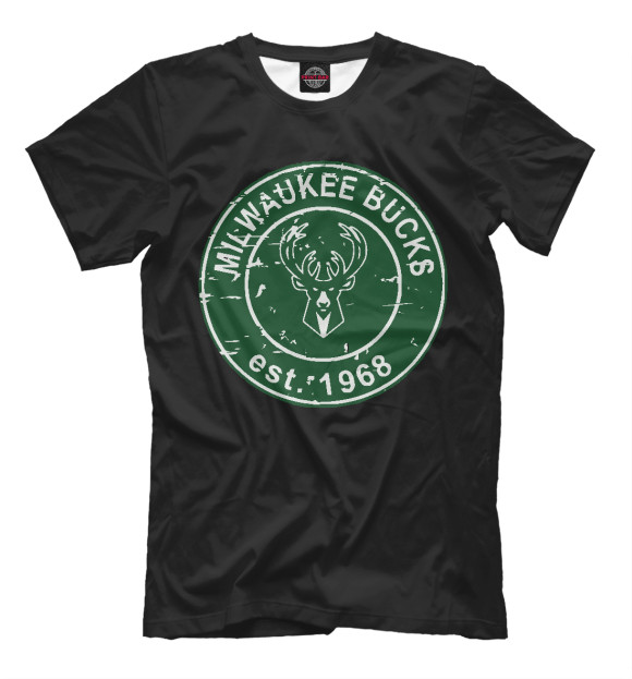 Футболка для мальчиков с изображением Milwaukee Bucks цвета Белый