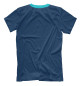 Мужская футболка Ахалтекинец на голубом