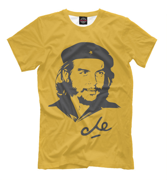 Мужская футболка с изображением Эрнесто Че Гевара цвета Хаки
