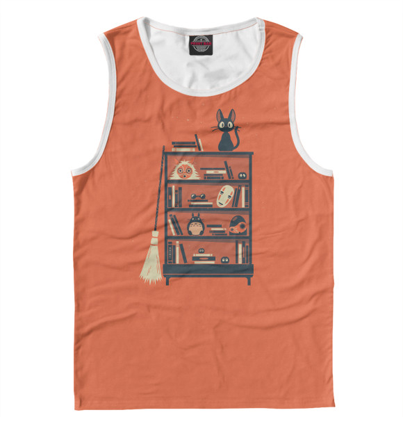 Майка для мальчика с притом Studio Ghibli цвета Белый Майка для мальчика с изображением Studio Ghibli цвета Белый