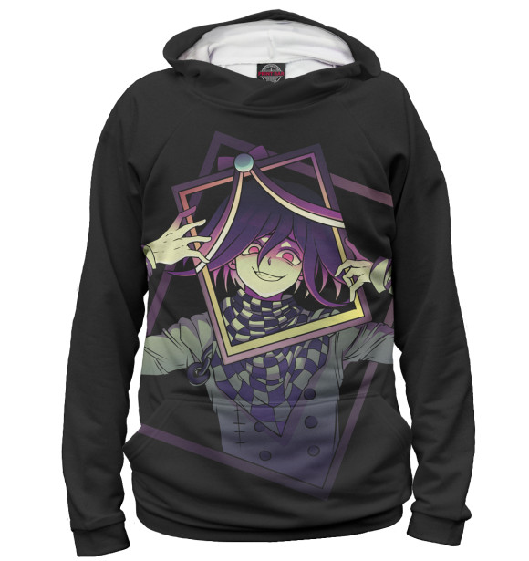 Мужское худи с изображением Danganronpa цвета Белый