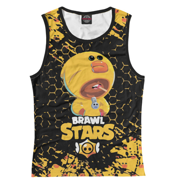 Майка для девочки с изображением Brawl Stars цвета Белый