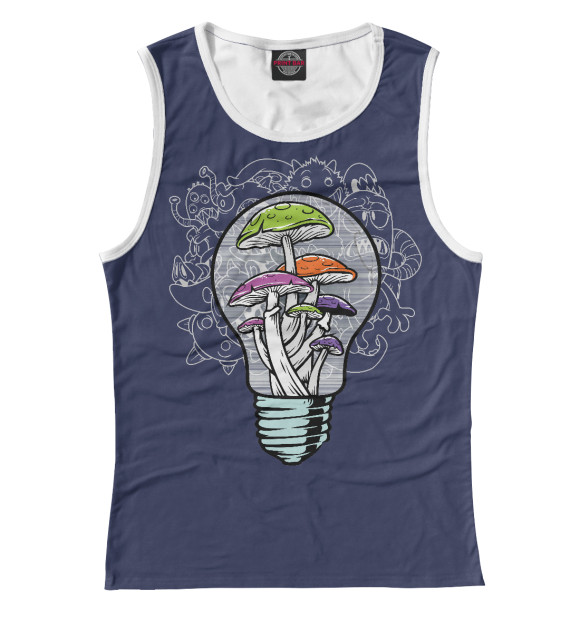 Майка для девочки с изображением Acid цвета Белый