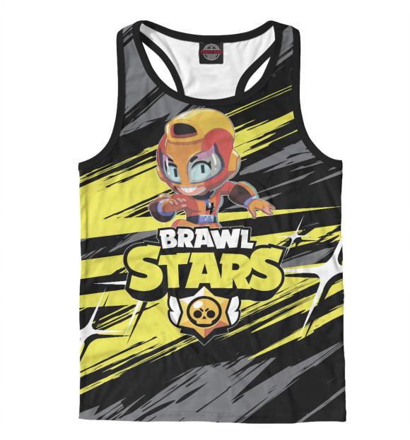 Мужская майка-борцовка с изображением Max цвета Белый