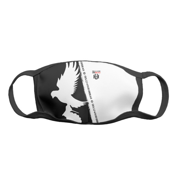 Маска тканевая с изображением Hollywood Undead цвета Белый