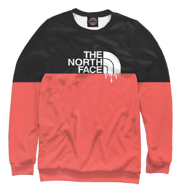 Свитшот для девочек с изображением The North Face цвета Белый