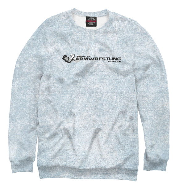 Женский свитшот с изображением White Only цвета Белый