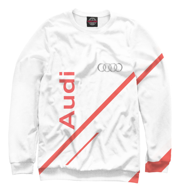 Свитшот для девочек с изображением Audi цвета Белый