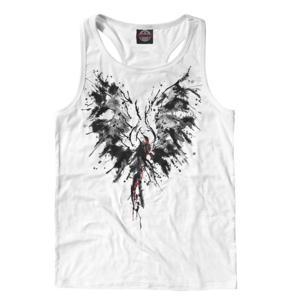 Мужская майка-борцовка с изображением Возрождение цвета Белый