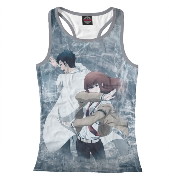 Женская майка-борцовка с притом Врата Штейна цвета Белый Женская майка-борцовка с изображением Врата Штейна цвета Белый