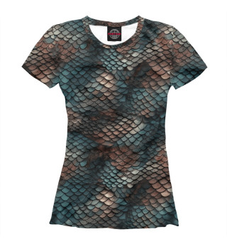 Женская футболка Чешуя змеи