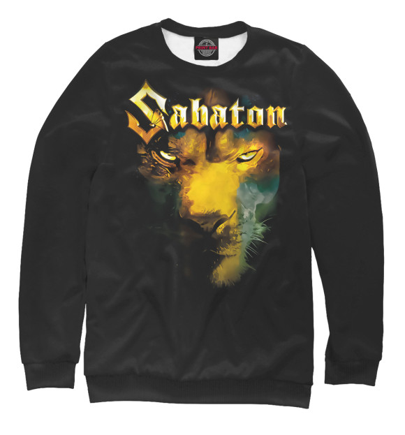 Свитшот для девочек с изображением Sabaton цвета Белый