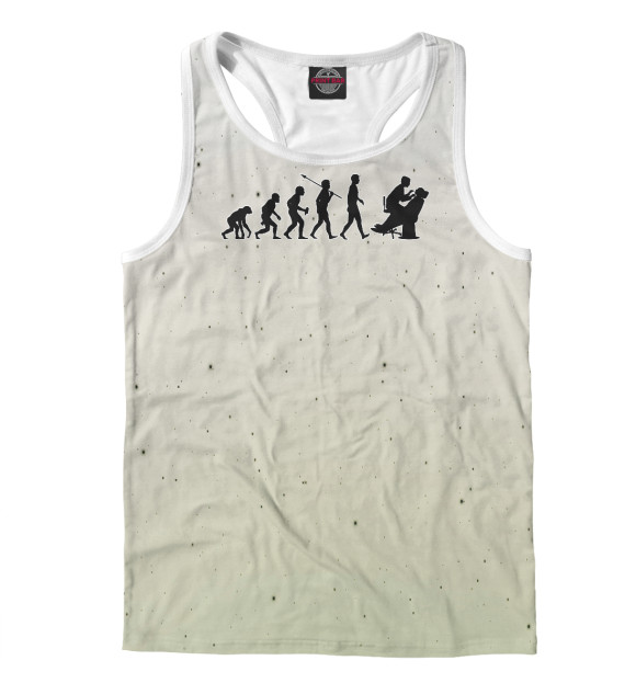 Мужская майка-борцовка с изображением Dentist цвета Белый