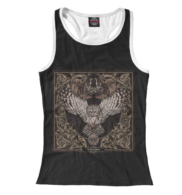 Женская майка-борцовка с изображением Andras цвета Белый